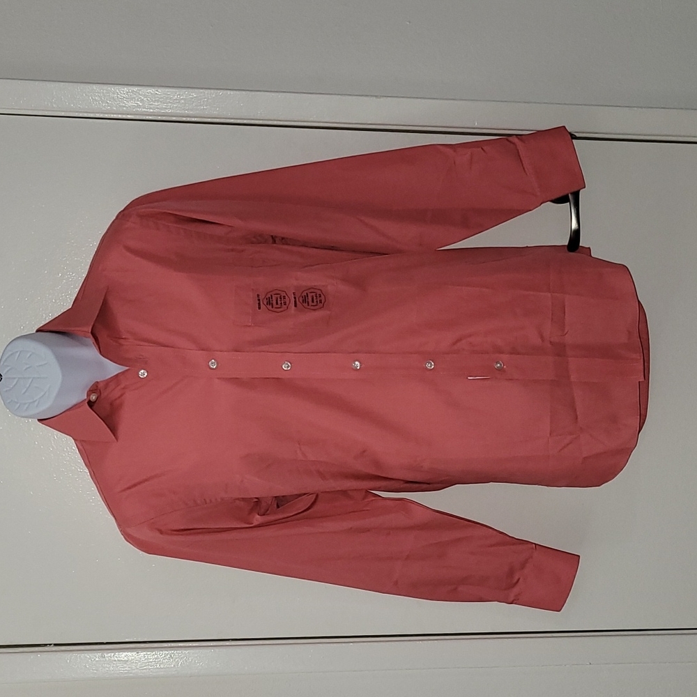 Arrow USA 1851 Cyclamen Regular Fit Long Sleeve Dress Shirt Small 14-14.5 32/33